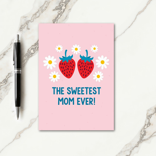 Sweetest Mom Fruit Illustration Card