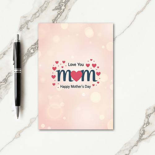Sweetest Mom Heart Art Card