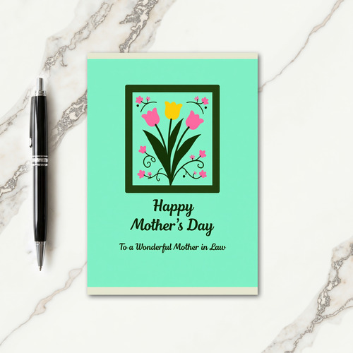 Sweetest Mom Pink Blooms Card
