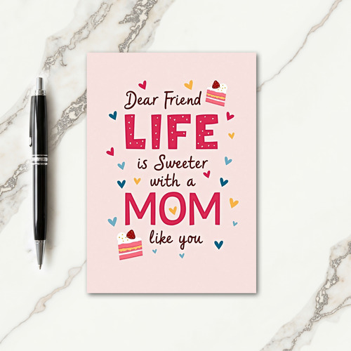 Sweetest Mom Polka Dot Card