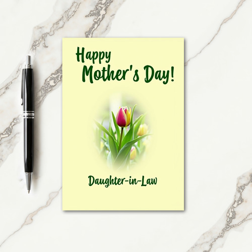 Sweetest Mom Tulip Bloom Art Card