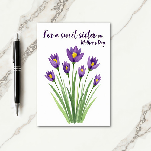 Sweetest Mom Watercolor Card