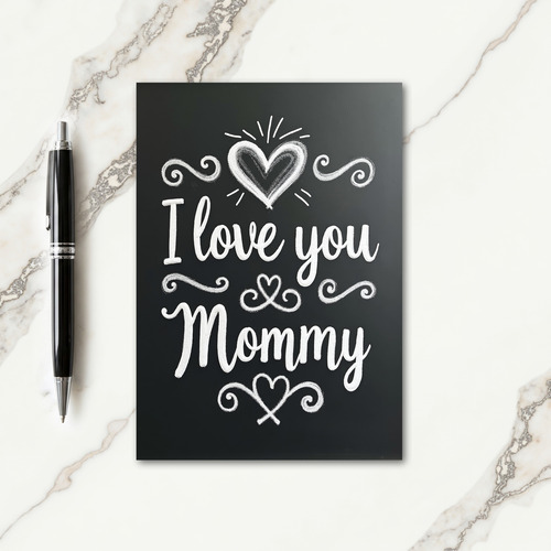 Sweetest Mommy Chalkboard Card
