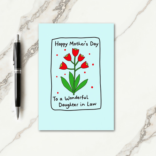 Sweetest Mothers Day Blossom Art Card