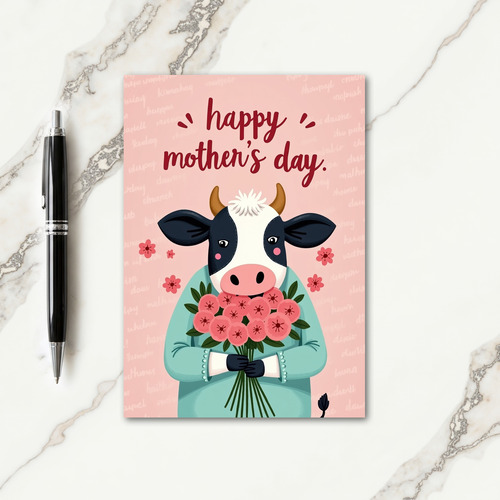 Sweetest Mothers Day Bovine Card