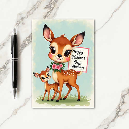 Sweetest Mothers Day Fawn Card