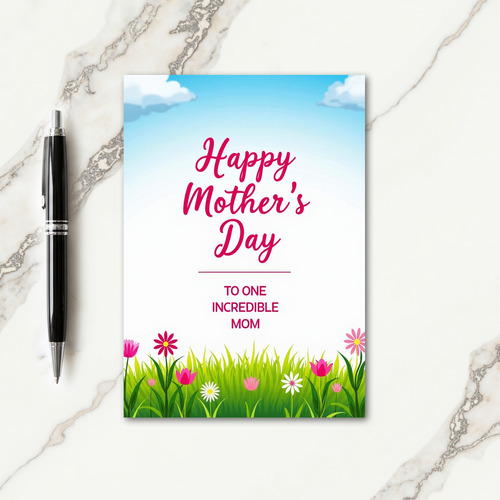 Sweetest Mothers Day Scene Card