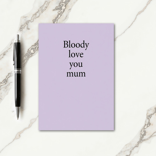 Sweetest Mum Serif Type Card