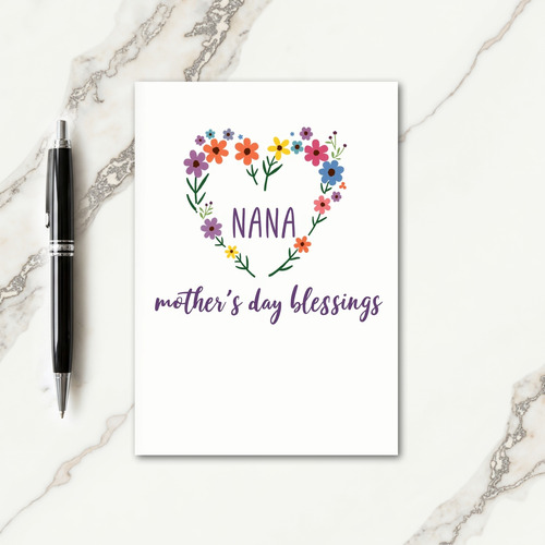 Sweetest Nana Mothers Day Card