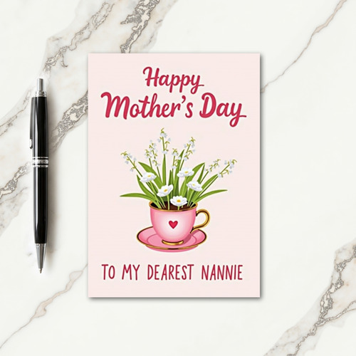 Sweetest Nannie Mothers Day Card