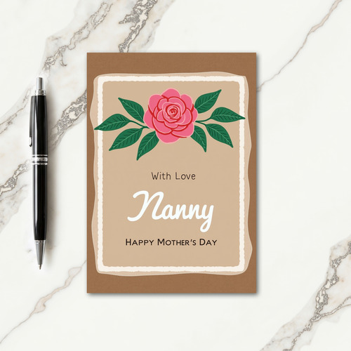 Sweetest Nanny Mothers Day Card