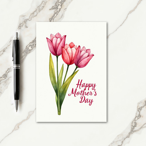 Sweetest Painted Flower Mothers Card