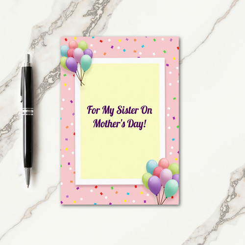 Sweetest Sister Mothers Day Card