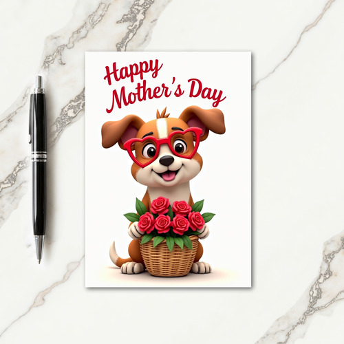 Sweetest Wife Puppy Love Card