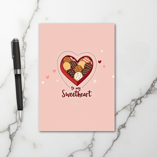 Sweetheart Chocolate Box Card