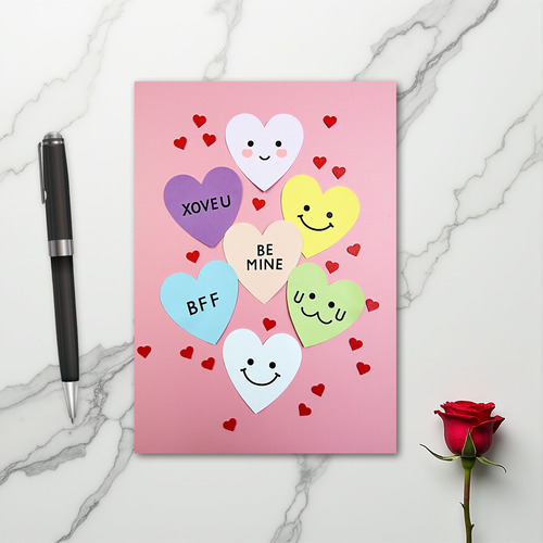 Sweetheart Conversation Hearts Card
