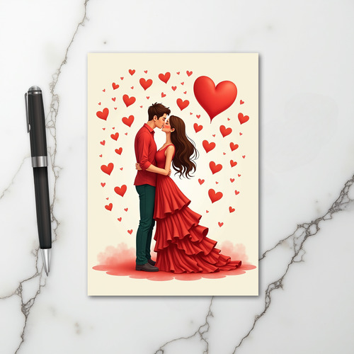 Sweethearts Kiss Hearts Card