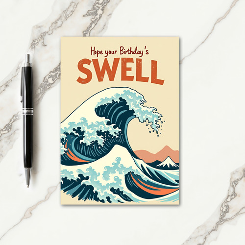 Swell Wave Birthday Card