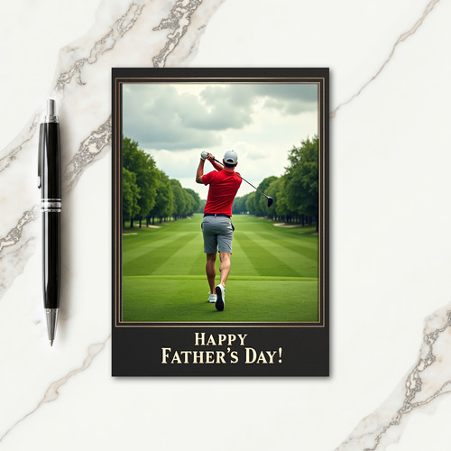 Swing Time Fathers Day Card