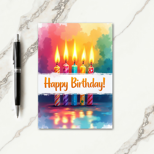 Swirl Design Birthday Card