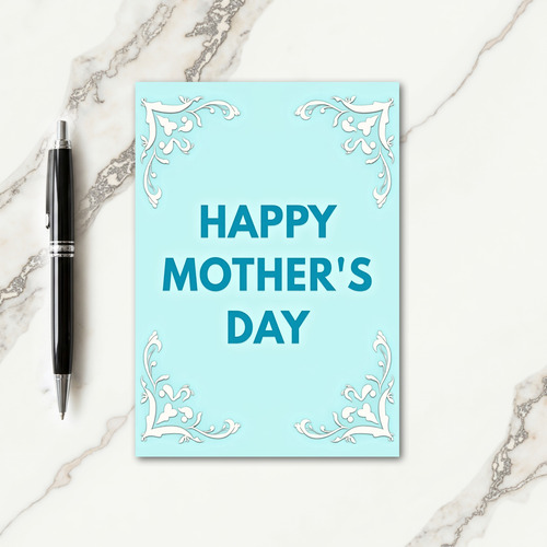 Swirl Pattern Mothers Day Card