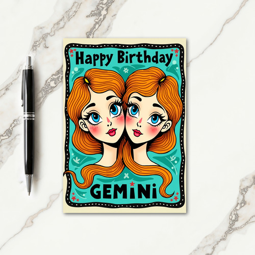 Symmetric Birthday Art Card