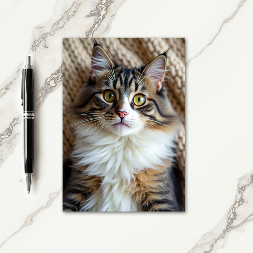 Tabby Cat Fathers Day Wish Card