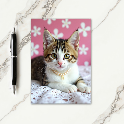 Tabby Cat Mothers Day Portrait Card