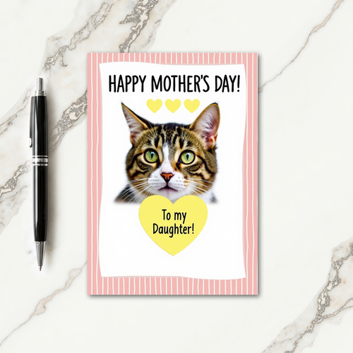Tabby Cat Sweet Mothers Day Card