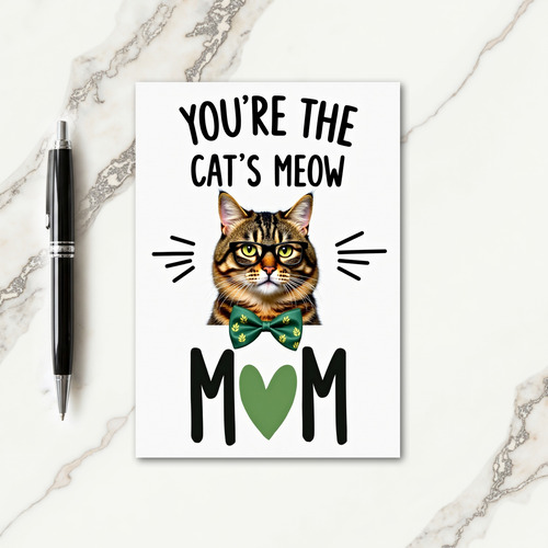 Tabby Cats Meow Mom Card