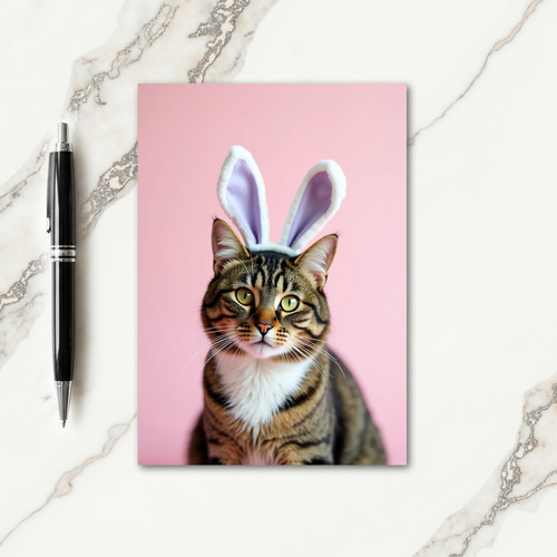 Tabby Ears Portrait Card
