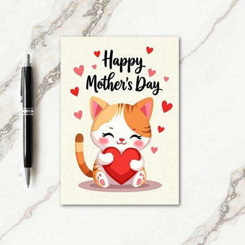 Tabby Kitten Sweetest Mothers Day Card