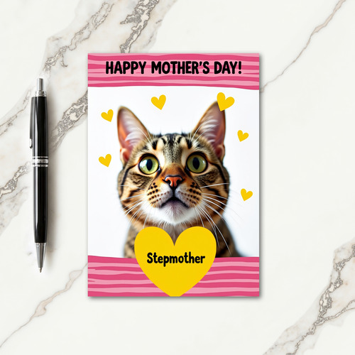 Tabby Stepmothers Day Card