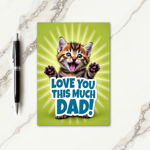 Tabbys Sweet Fathers Day Card