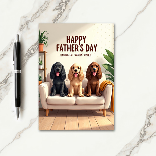 Tail Waggin Fathers Day Card