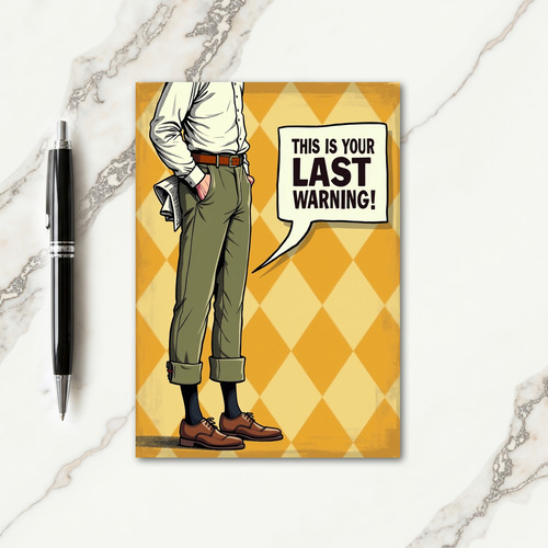 Tailored Fathers Day Image Card