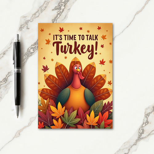 Talking Turkey Autumn Card thumbnail