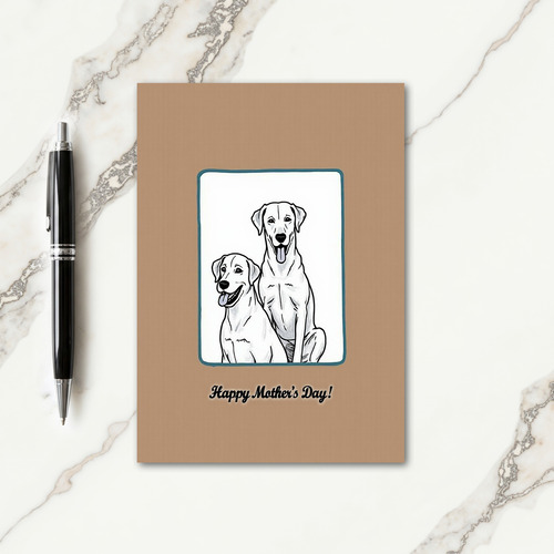 Taupe Happy Mothers Day Card
