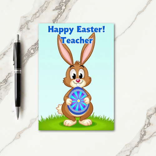 Teacher Appreciation Bunny Card