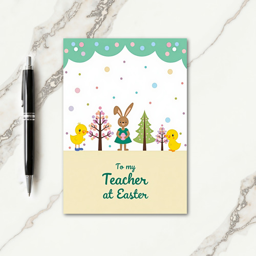 Teacher Easter Greeting Card