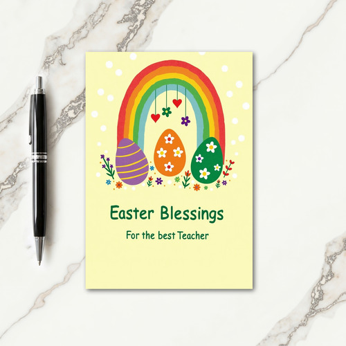 Teacher Spring Blessing Card