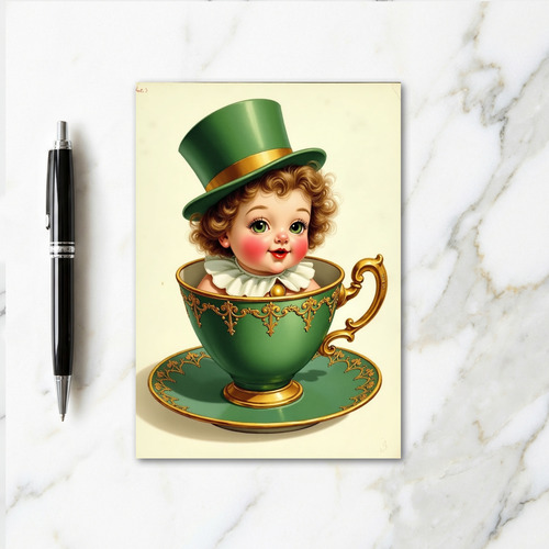 Teacup Child Art Card