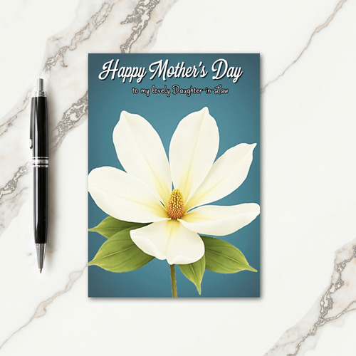 Teal And Gold Mothers Day Card