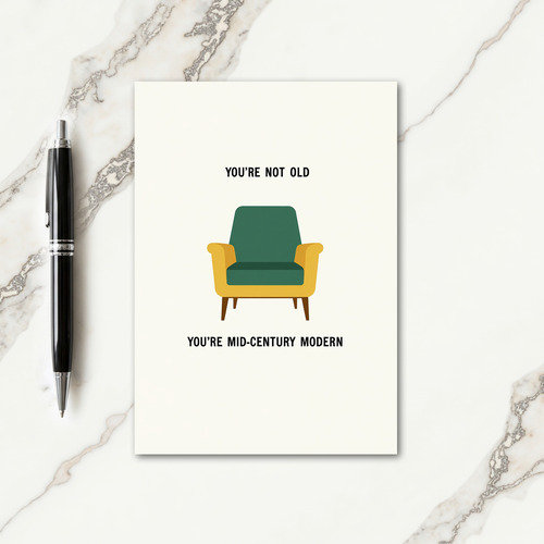 Teal Armchair Mothers Day Card