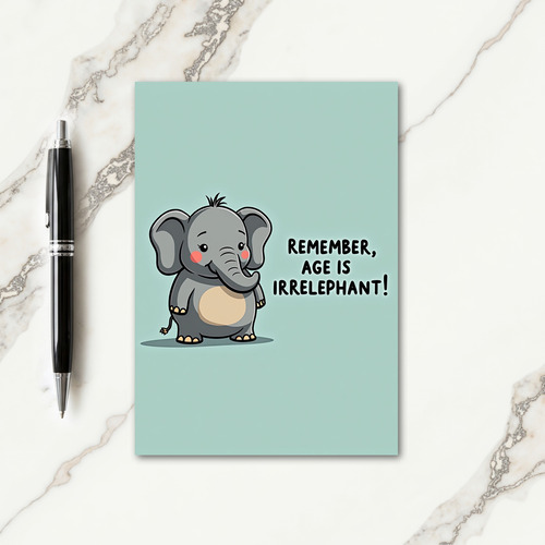 Teal Backdrop Birthday Card