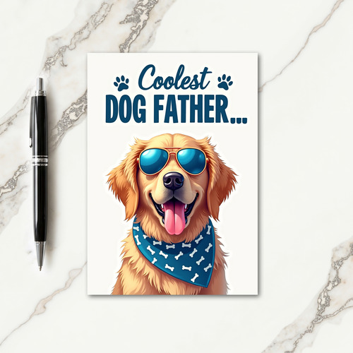 Teal Bandana Sweet Fathers Day Card