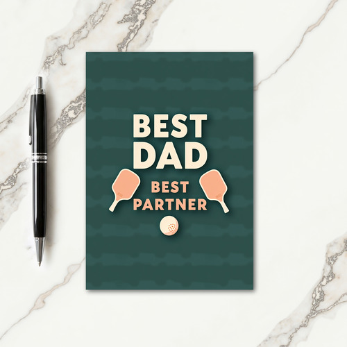 Teal Best Dad Graphic Card
