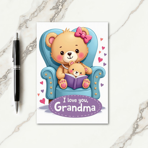 Teal Chair Mothers Day Card