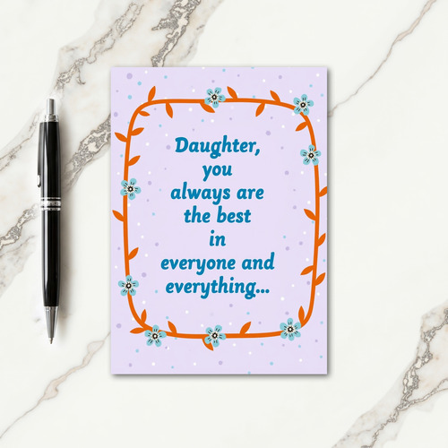 Teal Daughters Love Card