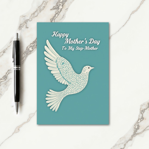 Teal Dove Mothers Day Card
